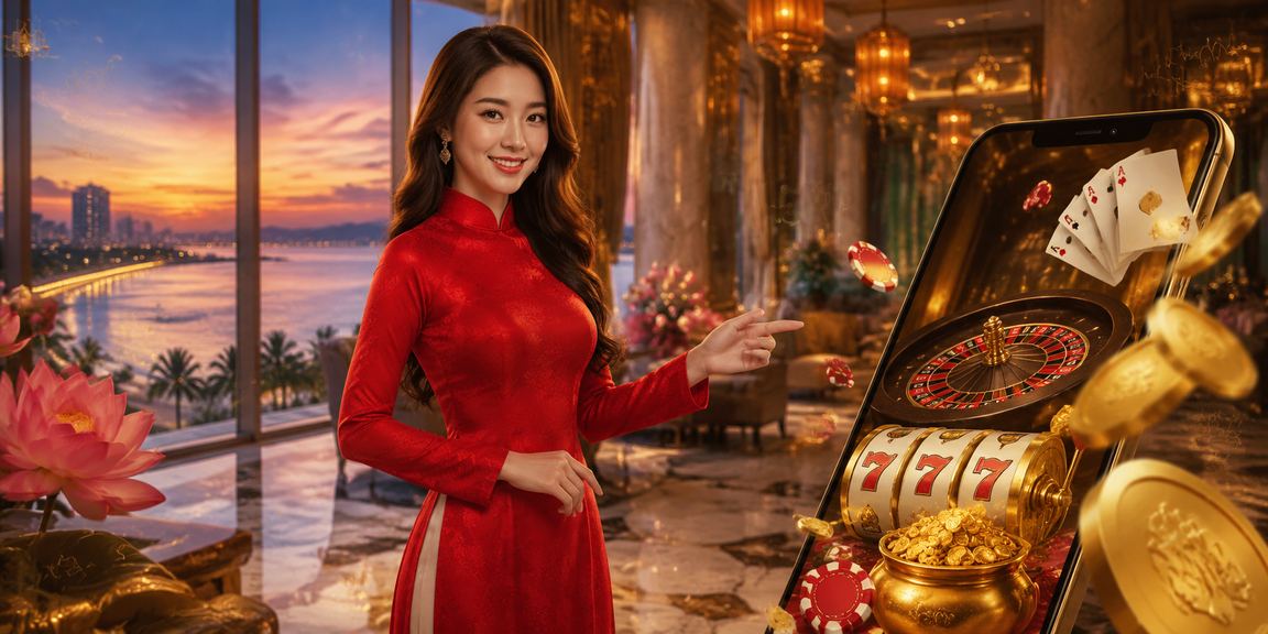 Trải nghiệm casino trên di động tại Đà Nẵng với trang phục áo dài truyền thống