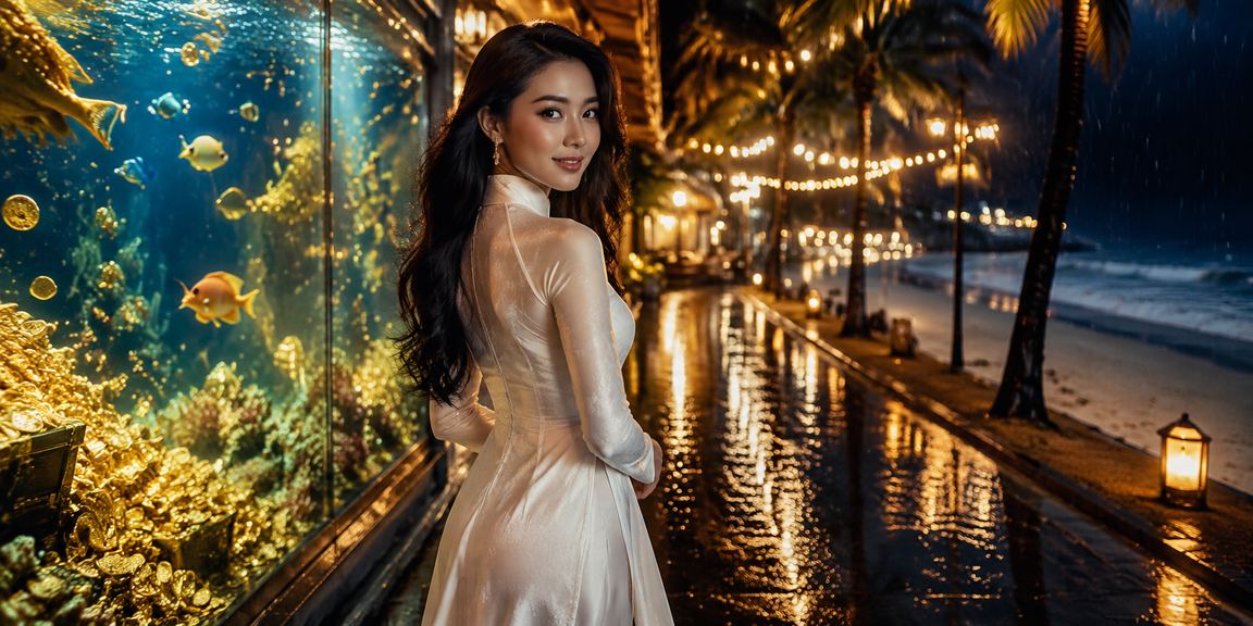 Người dùng VIP mặc áo dài tại Phú Quốc nhận ưu đãi cược thể thao